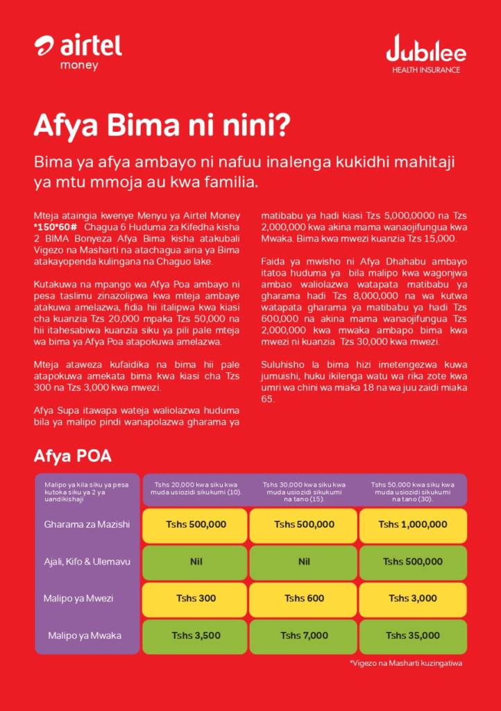 Afya Bima Details